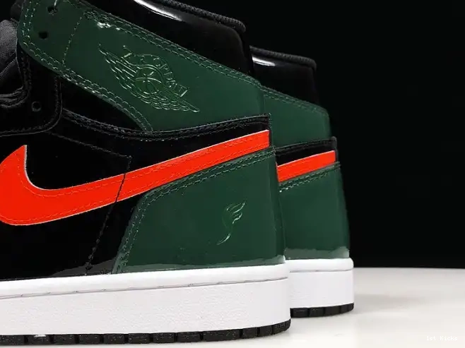 Orange-Fir AV3905-038 x Air High Jordan Black 1 Retro Team SoleFly OG 0619